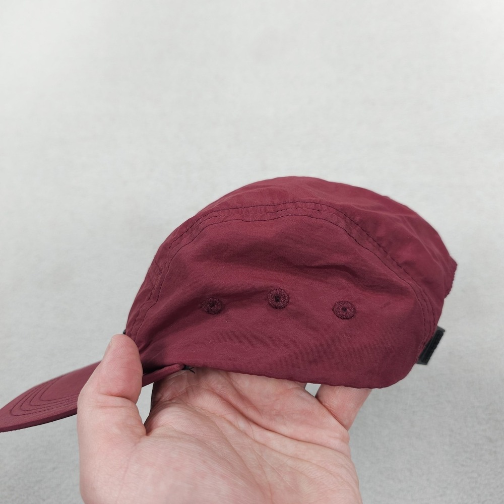Topo Designs 5 Panel Running Hat Unisex Red Strap Back Lightweight Vented - Picture 6 of 9